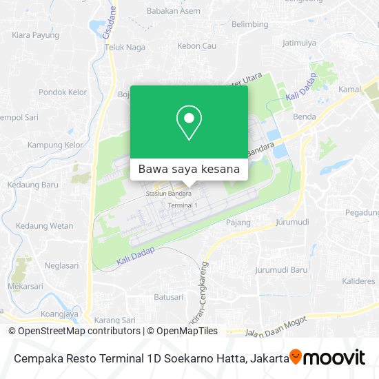 Peta Cempaka Resto Terminal 1D Soekarno Hatta