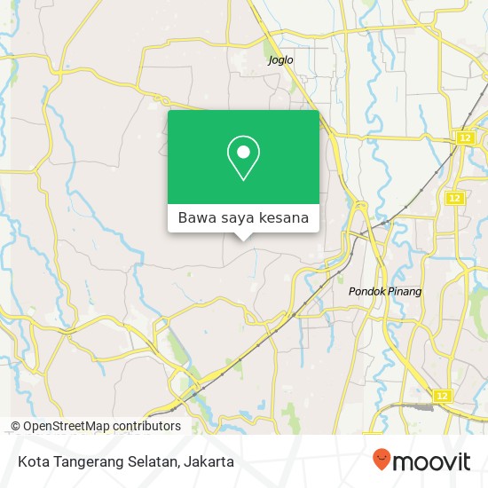 Peta Kota Tangerang Selatan