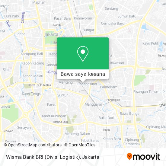 Peta Wisma Bank BRI (Divisi Logistik)