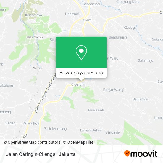 Peta Jalan Caringin-Cilengsi