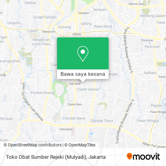 Peta Toko Obat Sumber Rejeki (Mulyadi)