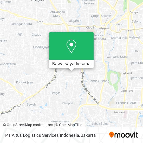 Peta PT Altus Logistics Services Indonesia