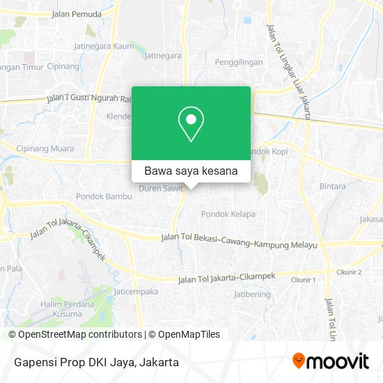 Peta Gapensi Prop DKI Jaya