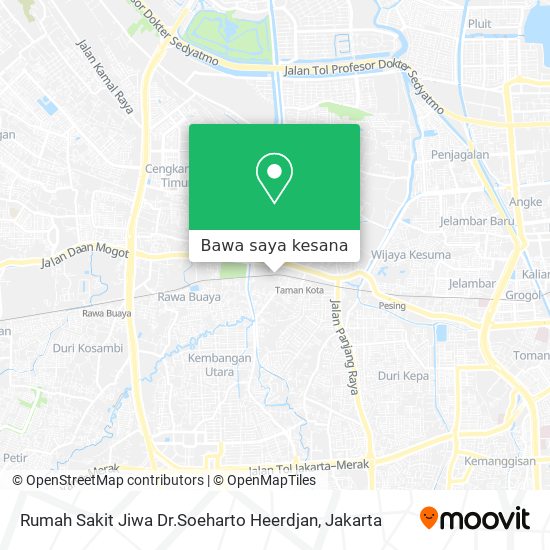 Peta Rumah Sakit Jiwa Dr.Soeharto Heerdjan