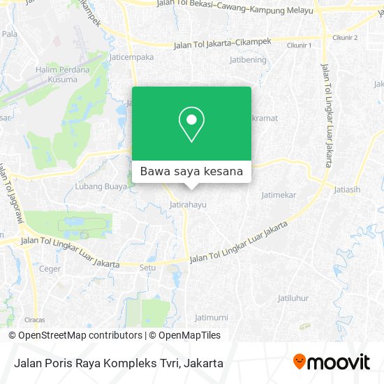 Peta Jalan Poris Raya Kompleks Tvri