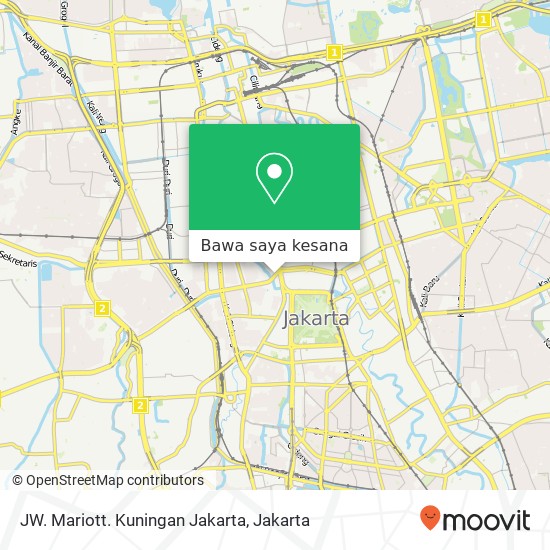 Peta JW. Mariott. Kuningan Jakarta