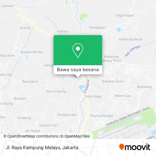 Peta Jl. Raya Kampung Melayu