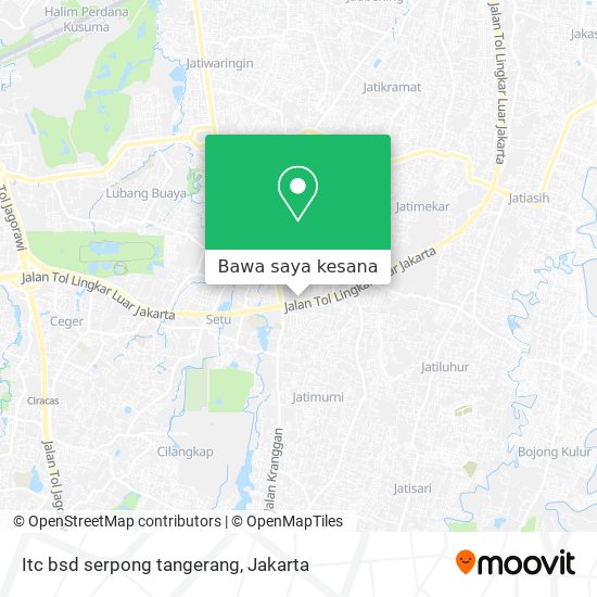 Peta Itc bsd serpong tangerang