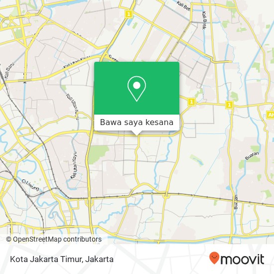 Peta Kota Jakarta Timur