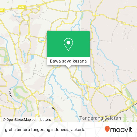 Peta graha bintaro tangerang indonesia