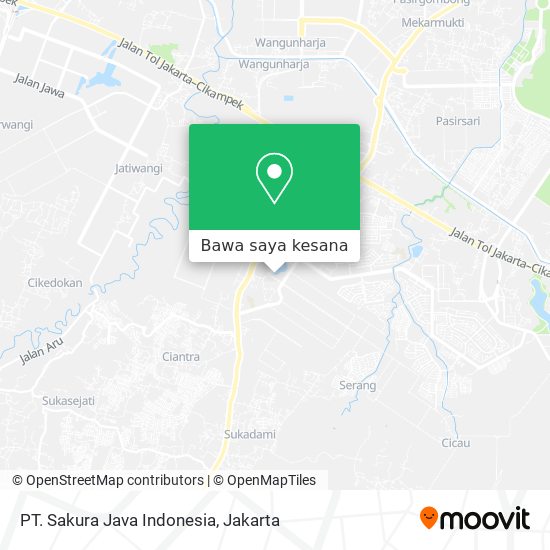 Peta PT. Sakura Java Indonesia
