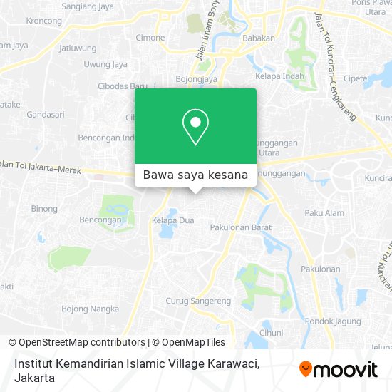 Peta Institut Kemandirian Islamic Village Karawaci