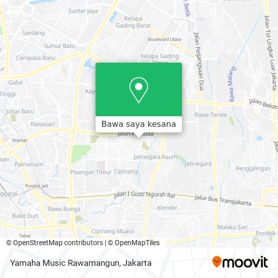 Peta Yamaha Music Rawamangun