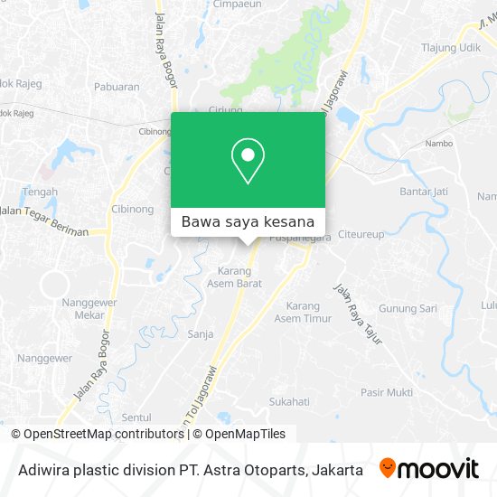 Peta Adiwira plastic division PT. Astra Otoparts