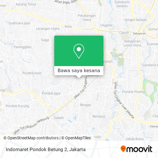 Peta Indomaret Pondok Betung 2