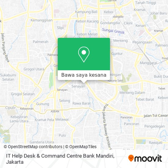 Peta IT Help Desk & Command Centre Bank Mandiri