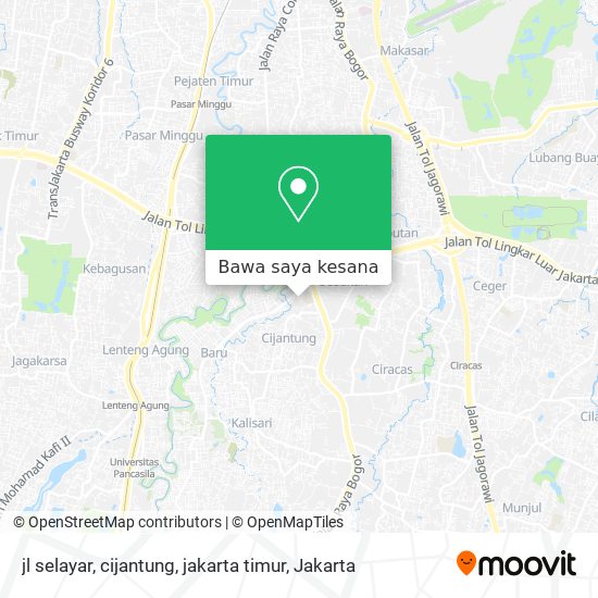 Peta jl selayar, cijantung, jakarta timur