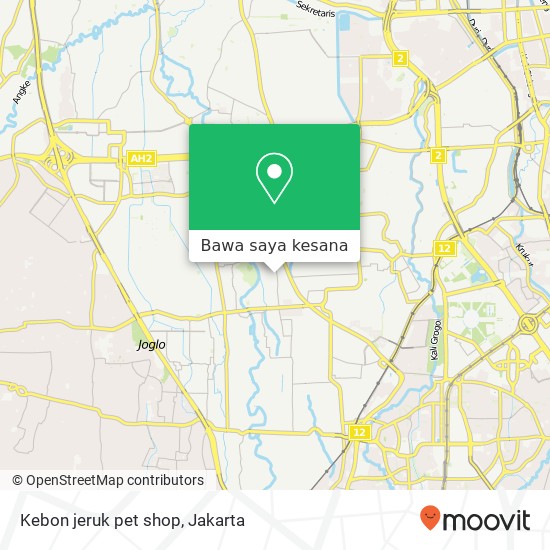 Peta Kebon jeruk pet shop