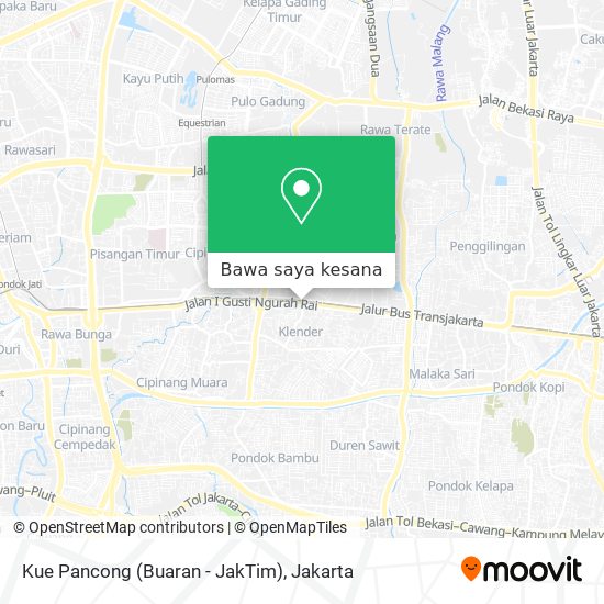 Peta Kue Pancong (Buaran - JakTim)