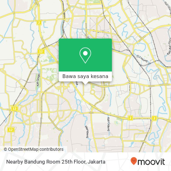 Peta Nearby Bandung Room 25th Floor