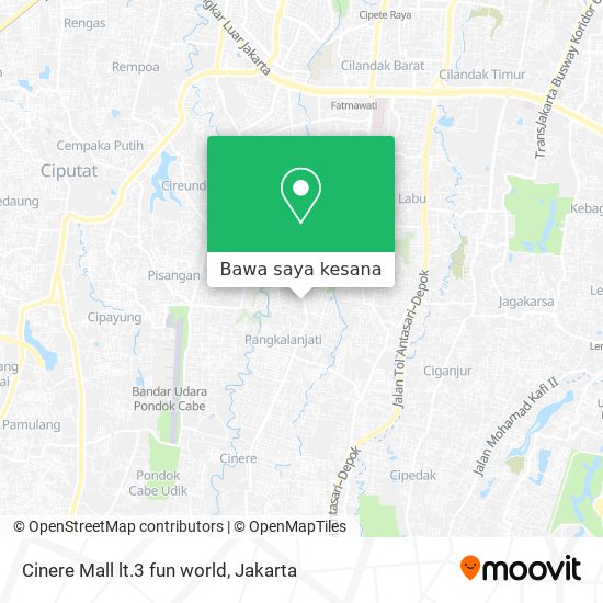 Peta Cinere Mall lt.3 fun world