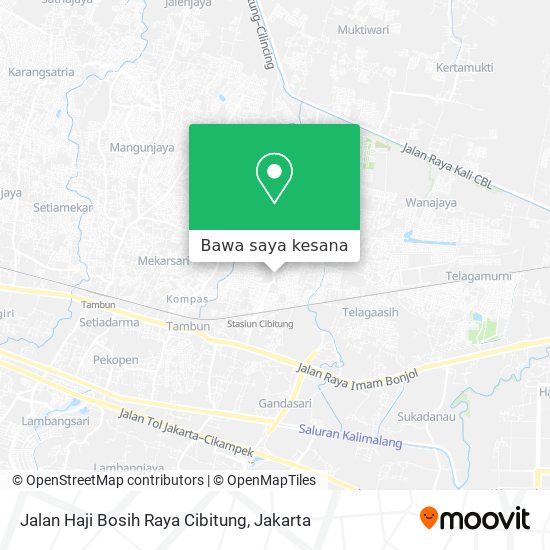 Peta Jalan Haji Bosih Raya Cibitung