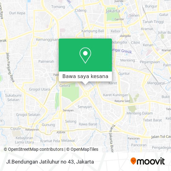 Peta Jl.Bendungan Jatiluhur no 43