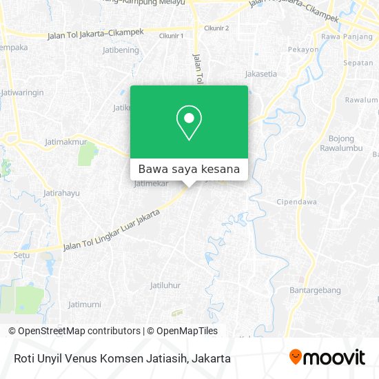 Peta Roti Unyil Venus Komsen Jatiasih