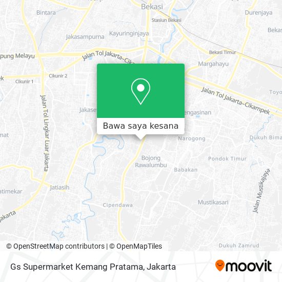 Peta Gs Supermarket Kemang Pratama