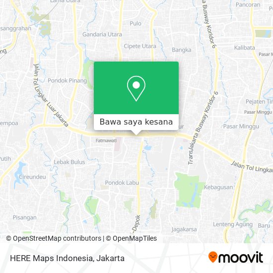 Peta HERE Maps Indonesia