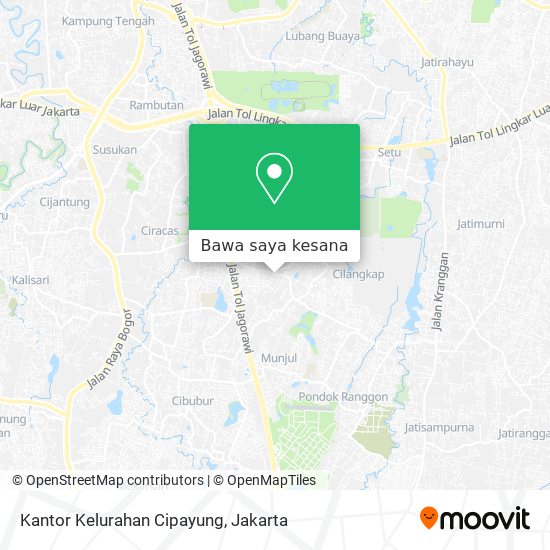 Peta Kantor Kelurahan Cipayung