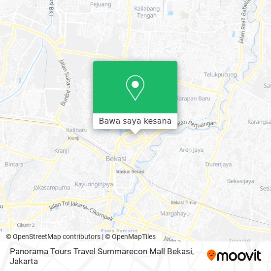 Peta Panorama Tours Travel Summarecon Mall Bekasi