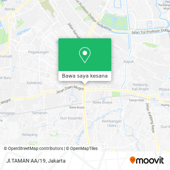 Peta Jl.TAMAN AA/19