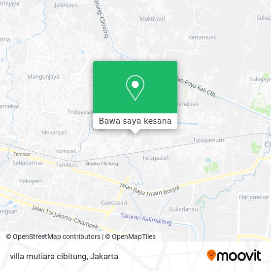 Peta villa mutiara cibitung