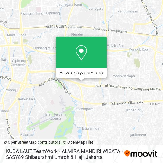 Peta KUDA LAUT  TeamWork - ALMIRA MANDIRI WISATA - SASY89 Shilaturahmi Umroh & Haji