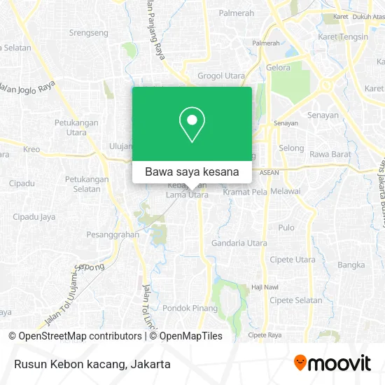 Peta Rusun Kebon kacang