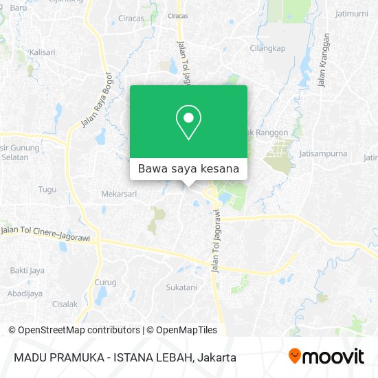 Peta MADU PRAMUKA - ISTANA LEBAH