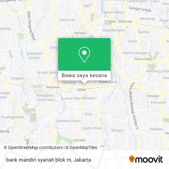 Peta bank mandiri syariah blok m