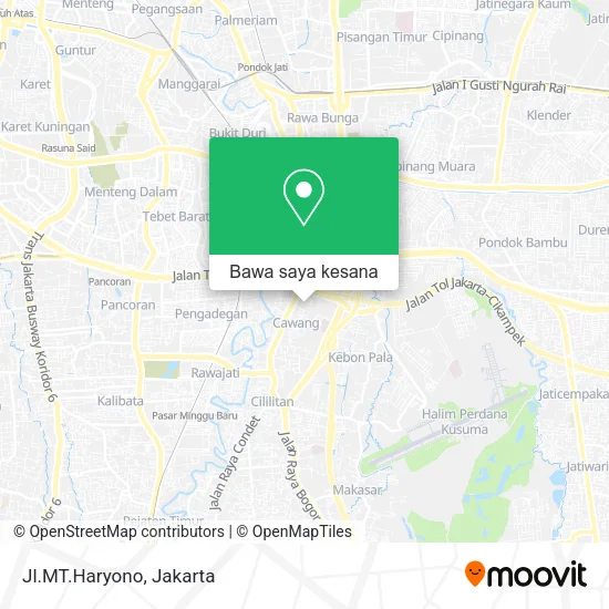 Peta Jl.MT.Haryono