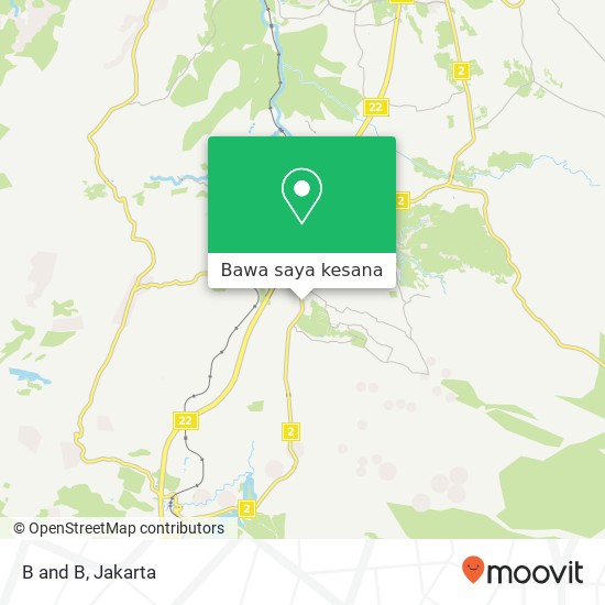 Peta B and B, Jalan Raya Bogor Sukabumi Caringin 16732