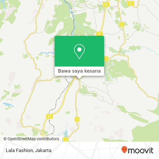 Peta Lala Fashion, Jalan Raya Bogor Sukabumi Caringin Bogor