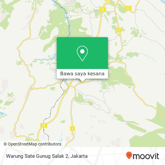 Peta Warung Sate Gunug Salak 2, Jalan Raya Bogor Sukabumi Caringin Bogor