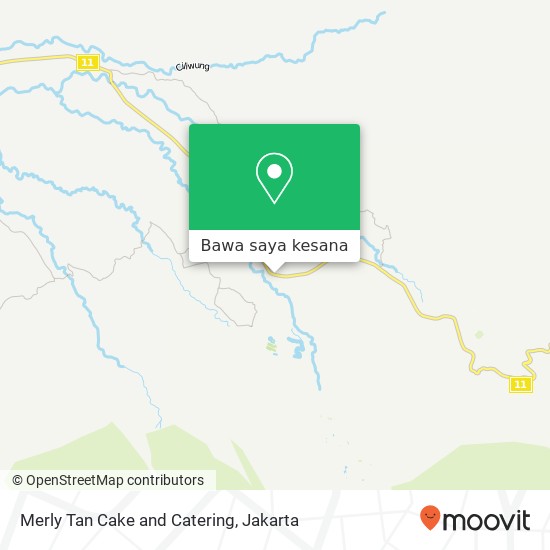 Peta Merly Tan Cake and Catering, Jalan Raya Puncak Cisarua Cisarua Bogor