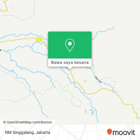 Peta RM Singgalang, Jalan Raya Puncak Cisarua Cisarua Bogor