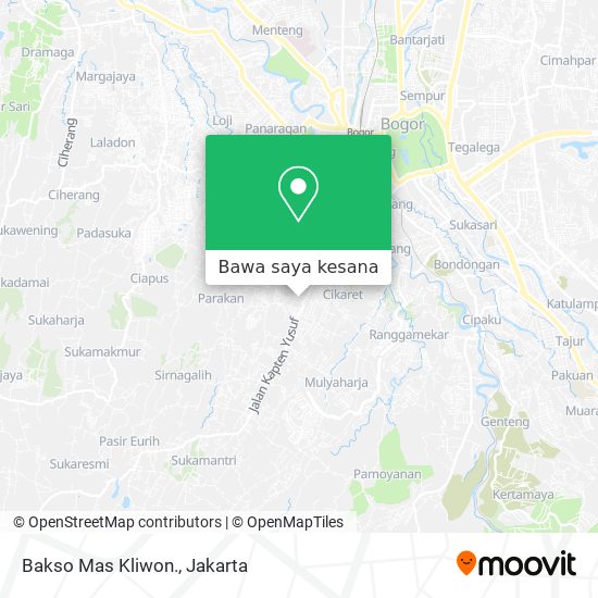 Peta Bakso Mas Kliwon.