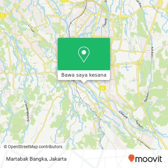 Peta Martabak Bangka, Bogor Tengah Bogor Kota 16123