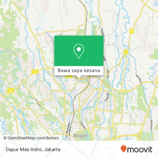 Peta Dapur Mas Indro, Jalan KH Sholeh Iskandar Tanah Sereal Bogor Kota 16164