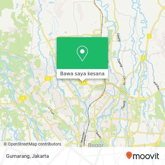 Peta Gumarang, Jalan KH Sholeh Iskandar Tanah Sereal Bogor 16164
