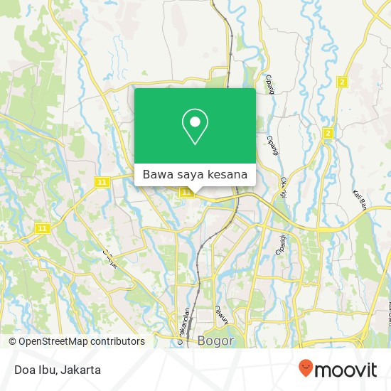 Peta Doa Ibu, Jalan KH Sholeh Iskandar Tanah Sereal Bogor 16164