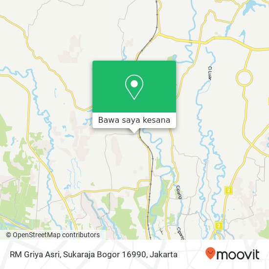 Peta RM Griya Asri, Sukaraja Bogor 16990